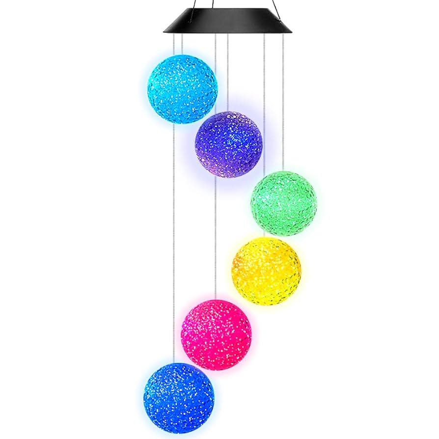 Amazon.com: AceList Color Changing Solar Power Wind Chime